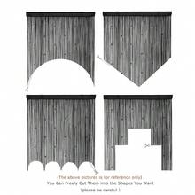 Beaded Curtain Door String Curtains For Doorway Tassels Beads Hanging Fringe Hippie Room Divider Window Hallway Entrance Wall Closet Bedroom Privacy Decor (39*79in/100*200cm, Beige),39inchWx79inchL(Packof1),Black - 黑色 - 查看 6