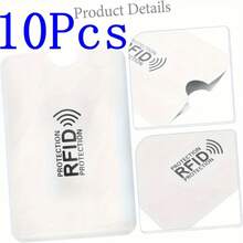 5/10pcs RFID Blocking Card Sleeves - Anti-Theft, NFC Blocking ID And Credit Card Protector