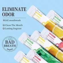 20 piezas de enjuague bucal con sabor a menta/limón/melocotón, tamaño de viaje, desechable, proporciona cuidado dental y purificación, aliento fresco duradero, limpia y cuida los dientes, sabor agradable, limpia los dientes, promueve un entorno bucal saludable y ayuda a eliminar la vergüenza de los problemas bucales, adecuado para viajes y después de las comidas. - Multicolor - Ver 5