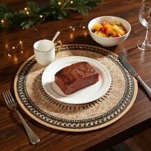 4pcs/6pcs/8pcs Farmhouse Placemats, 6pcs Woven Placemats For Dining Table Decor, Indoor & Outdoor Kitchen Table Mats, 4pcs Round Woven Heat-Resistant Non-Slip Kitchen Dining Table Mats, Reusable, Non-Fading, Suitable For Birthdays, Holidays, Gifts, Plates, Bowls, Hotels, Patios, Perfect For Indoor & Outdoor Daily Use - Multicolor - View 3