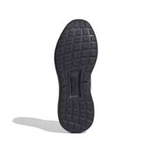 Adidas 男士透气防滑系带缓震跑鞋 - 黑色 - 查看 3