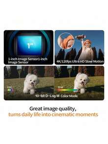 dji Osmo Pocket 3 1-Inch Pocket Gimbal Camera: Travel Photography, Videography, Live Streaming, Vlog Shooting, OP Handheld Digital Camera - All-purpose Version - View 3