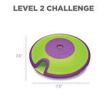 Outward Hound By Nina Ottosson Dog Treat Maze Dog Puzzle Enrichment Toy, Level 2 Intermediate, Green,Green),TreatMaze(Purple - TreatMaze(紫色) - 查看 4