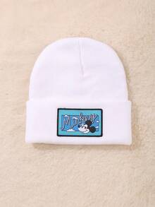 Disney 1顶官方授权米奇、米妮、唐老鸭刺绣针织帽，保暖防风，适合秋冬季节，轻便有弹性，女士款 - 彩色 - 查看 11