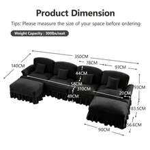 Sofas & Couches - Black - View 2