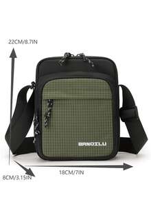 Men's Large-Capacity Cross-Body Bag, Lightweight Large Commuting Bag, Multi-Functional, Simple And Atmospheric Version, Internal Multi-Compartment Storage Of Mobile Phones, Computers, Documents And Other Items To Meet The Needs Of Multi-Scene Use, Both And Practical, Is A High-Quality Choice For Men's Daily Matching - Multicolor - View 9