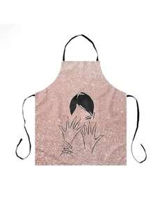 Professional Salon Capes, Easy-To-Clean Salon Aprons, Neck Duster Cleaning Brush, Adjustable Neck Closure Creative Hairstyling Gowns, Anti-Static Non-Stick Hair Styling Capes, Suitable For All Hairstylists In Beauty Salons - Multicolor - View 12