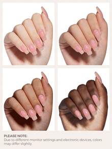 1pc 15ml Naked Pink 43Models Gel Nail Polish, Soak Off Gel Nail Polish ,Long-Lasting And LED/UV Lamp Quick-Drying, For Home Salon Nail Art DIY - Màu Hồng  San hô - Xem 6