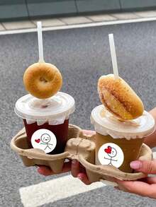 500pcs/Roll 20mm Cartoon Cute Sticker Roll Love Labels For Wedding Holiday Gift Decoration Envelope Sealing Stickers Scrapbooking,Christmas., For Mother's Day , Bridesmaid Gifts , Graduation Gifts , Birthday Gifts,Wedding Gifts,Birthday,Bride,Wedding - Multicolor - View 3