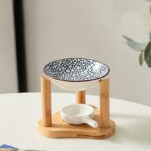 1 Set Wooden Door Creative Incense Holder Essential Oil Heated Lamp Home Wax Lamp Candle Holder - Multicolor - View 3