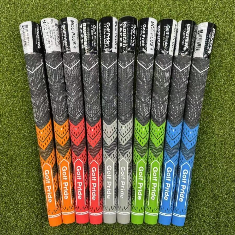 10pcs Golf Grips, Classic Durable Plus Rubber Wooden Shaft - Multicolor - View 1