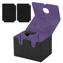 Caja de mazo MTG con bandeja para dados, caja de mazo Commander 5 en 1 que cabe talla grande de 840 cartas sin fundas, caja de mazo magnética de cuero MTG, caja de mazo desmontable para TCG CCG - Multicolor - Ver 12