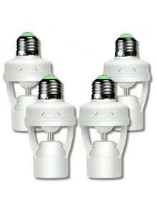 Kit Of 4 Motion Sensors For E27 Socket Lamps With Presence Sensor, Bivolt 110V~220V Max 60W - trắng - Xem 12