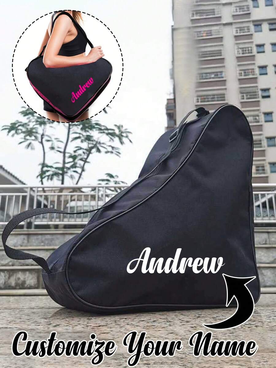 Personalized Name Custom Roller Skate Bag, Anti-Theft Basketball Football Shoe Bag, Portable Business Travel Shoe Bag, Shoe Bag Packaging, Dust-Proof Slipper Bag, Sports Shoe Bag, Outdoor Business Travel Waterproof Sports Shoe Bag, Breathable Mesh Football Shoe Bag Unisex, Practical Gift For Boyfriend/Girlfriend, Essential For Business Travel And Back To School - Multicolor - View 1