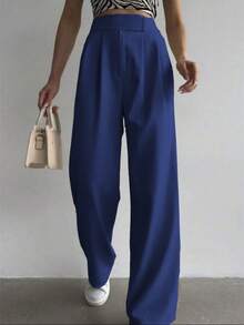 Women's Pants, High Waist, Flare, Flared, Casual, Modern, Elegant, Sophisticated, Palazzo Pants, High Waist, With Side Pockets, Romantic Fabric, Flare, Bell Bottom, Wide Leg, Sweatpants, Pants With Belt, Women's High Waist Jeans With Lycra Cotton Polyester Elastane, Premium Black Skinny Pants Women's High Waist With Lycra Elastane Black Jeans Black Twill Pants Women's Skinny Crepe Mesh Pants With Lined Belt High Waist Slim Quality, Women's Pants, Tailoring, Pantyhose, Crepe Pants, Jeans, Jogger, Denim Jacket, Linen, Women's Wide Leg Palazzo Pants, Monsca Zipper, Women's High Waist Jeans Up To The Navel With Elastane Lycra Women's Clothing, Wide Leg Pants, Duna With Button, Duna Social Palazzo Pants High Waist With Elastic Loop Zipper And Button, Does Not Contain Lining, Women's Palazzo Pants With Pocket High Waist Super Fashion, Modal, Social, Elegant, Social, Blogger, Butt Lifter, Dresses Super Well, - 寶藍色 - 查看 10