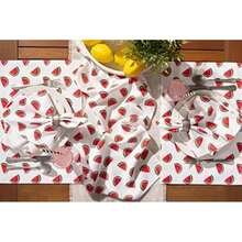 DII Colección de Mesa para Exteriores, Resistente a Las Manchas y Agua, 14 x 72 Pulgadas, Hoja de plátano(Reversible Placemat Set) - Multicolor - Ver 6