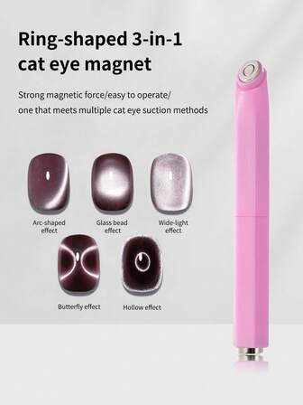 LYTTOA Green Nail Magnet Three In One Cat Eye Magnet Glass Bead Butterfly Nail Magnet Powerful Detachable Magnet Tool For Nail Salons 1pc/2pcs