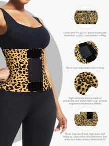 FeelinGirl High Compression Tummy Trimmer Control Waist Trainer Belt Body Shaper With Triple Wrap - Amarillo - Ver 3