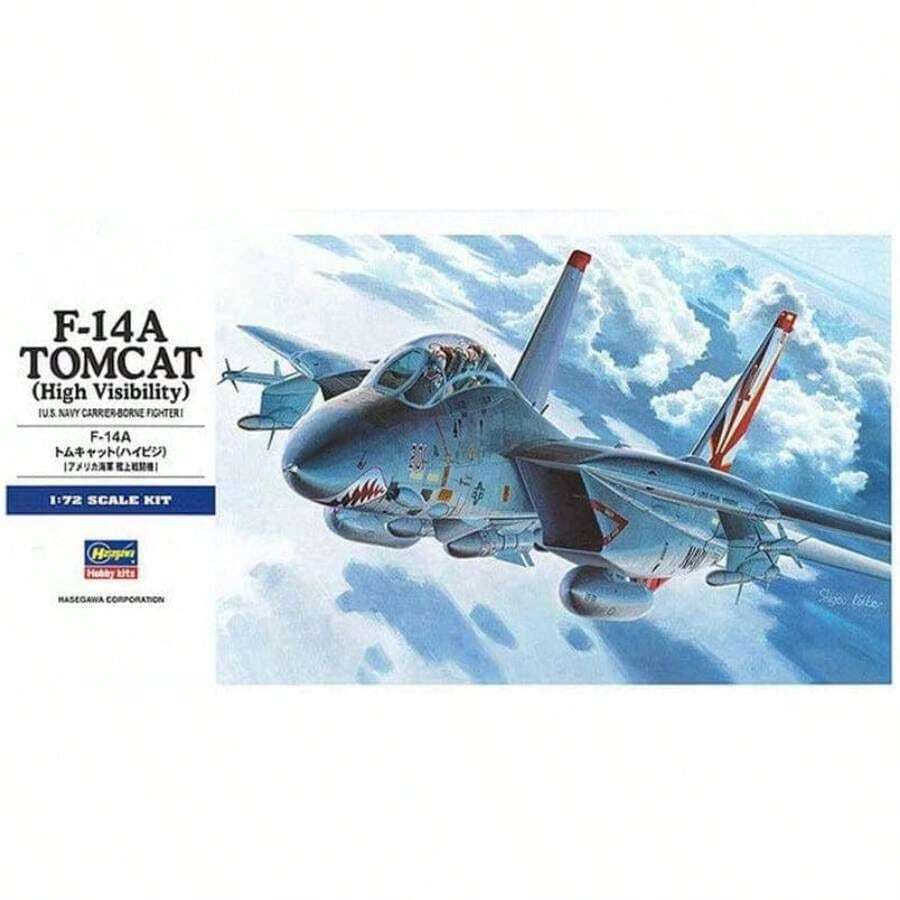 F - 14A Tomcat High Vis 1/72 Hasegawa by Hasegawa - Multicolor - Ver 1
