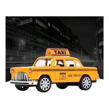 Tnfeeon Taxi de Doble Puerta de simulacin, vehculos fundidos a presin de aleacin 1: 32 Escala Cabina Trasera con Sonido y luzTaxi A - Taxi A - Ver 6