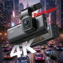 Fratech Cámara Dual para Automóvil 4K+1080P con WiFi, Visión Nocturna HDR, Grabación en Bucle, Sensor G, Monitor de Estacionamiento, GPS y Control por App Compatible iOS/Android - Negro - Ver 6