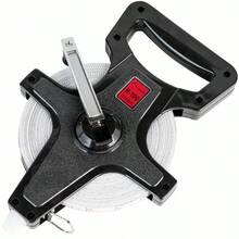 Sport Open Reel Measuring Tape, 100 - Black Reel White Tape - View 1