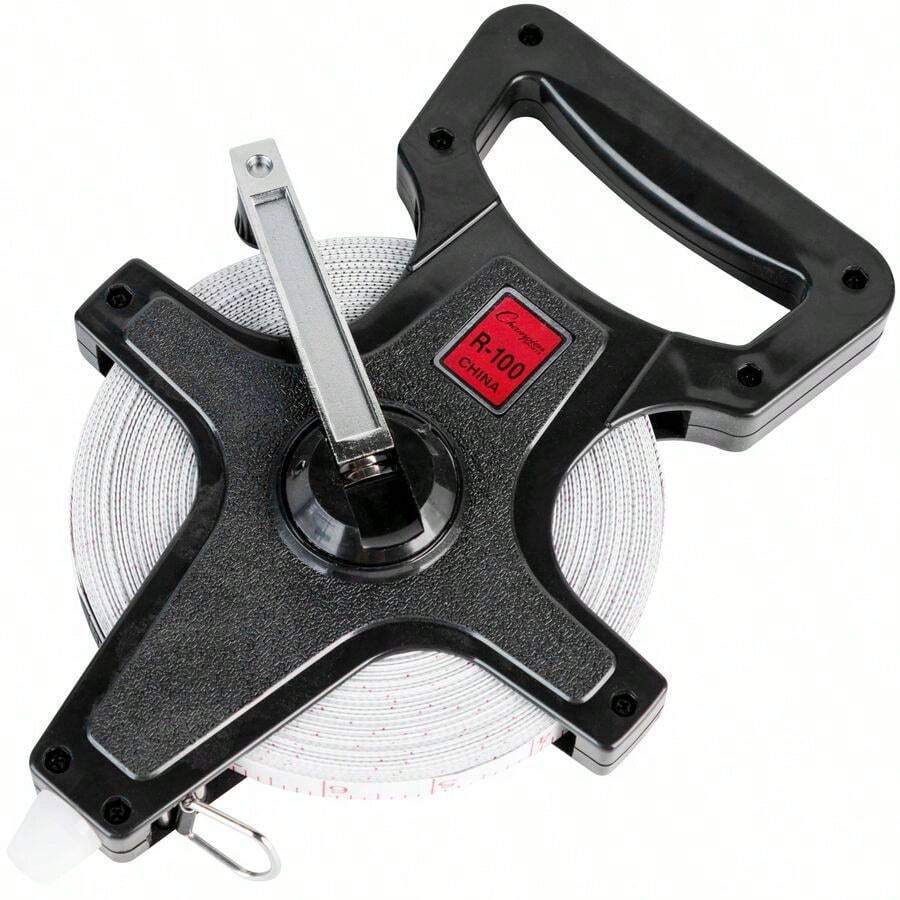 Sport Open Reel Measuring Tape, 100 - Black Reel White Tape - View 1