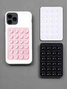 Bộ 4/1 giá đỡ điện thoại bằng silicon có đế hút, đế hút điện thoại Octobuddy, giá đỡ điện thoại dính, giá treo điện thoại dính, tương thích với điện thoại thông minh. - Nhiều màu - Xem 1