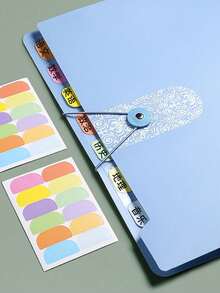 1pc 5-Compartment Accordion File Folder, Cute Transparent Organizer Bag For Student Test Papers, A4 Multi-Layer Storage - Pink 1pc - View 4