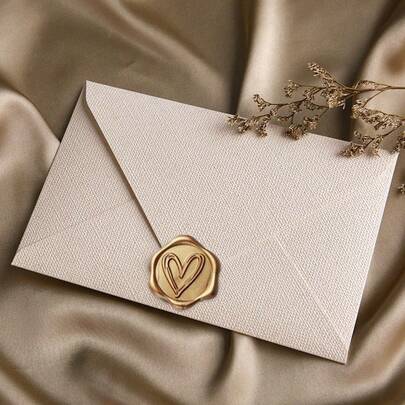 10/20/50/100pcs White Linen Texture Envelopes, Wedding Invitation Envelopes, Cards/Letters/Postcards Packaging Envelopes With Wax Seal Stickers