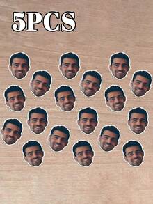 Adesivos Personalizados de Rosto e Cabeça, Decoração Criativa para Casa, Decorações de Festa, Aplicáveis em Carros, Paredes, Armários, Mesas, Copos, Garrafas de Água, Laptops, Adesivos de Rosto Personalizados