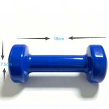 1个光滑涂层哑铃，男士运动健身哑铃，家用深蹲便携式哑铃