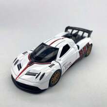 Alloy Racing Car Model With Openable Doors, Children's Toy Car Decoration, Suitable For Collection, Birthday Gift, Desktop Decor, Cake Topper, Holiday Gift, Suitable For 3-12 Years Old, Halloween, Children's Day, Thanksgiving, Christmas - Multicolor - View 15