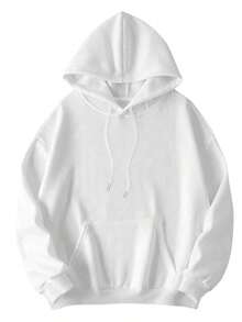 Sudadera con capucha casual unisex de otoño/invierno, divertida sudadera con estampado de huellas de patas - cómoda sudadera de invierno, ajuste holgado, adecuada tanto para hombres como para mujeres, imprescindible para amantes de mascotas, chaqueta casual lavable a máquina. - Blanco - Ver 2