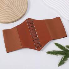 Ceinture étroite et large pour femmes, une ceinture pliable classique de couleur unie, convenant pour les déplacements quotidiens et les tenues élégantes, adaptée aux robes et aux vestes, convenant aux saisons d'automne et d'hiver, à l'école à l'automne, au Nouvel An et à d'autres occasions