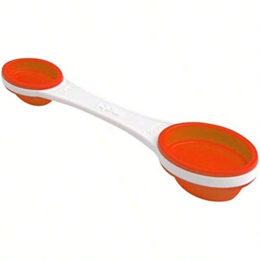 Mobi - Cucharas medidoras de silicona, color blanco y rojo(Cucharas para medir rojas) - Multicolor - Ver 1