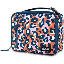 - Fiambrera clásica congelable, , construida con tecnología EcoFreeze plegable, reutilizable, cierre de cierre con bolsillo frontal con cierre y asa de hebilla, perfecta para( Freezable Classic Lunch Box Naranja Leopardo Salvaje) - Multicolor - Ver 2