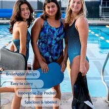 - Bolsas de equipo de natacin, mochila de malla con cordn, bolsa de natacin para nadadores, mochila de malla para playa, gimnasio y equipo de entrenamiento - Púrpura Royal + 2. Bolsa de malla con bolsillo con cierre - Ver 6