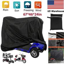 Heavy-Duty Waterproof And Dustproof Electric Scooter Cover With Adjustable Strap - Fits Most Vehicles, Red And Black Design, Scooter Accessories, Vehicle Accessories, Protective Cover, Reinforced Stitching, For Outdoor Enthusiasts. - Black - View 3