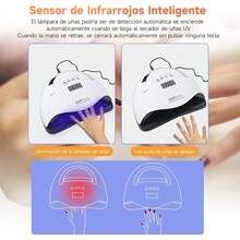 Lampara UV para Uñas, Lampara de Uñas 220W, Lampara para Uñas Gelish con Temporizadores, Sensor Automático, para Uñas de Gelish y Semipermanentes en Hogar y Salón (SUN X7 MAX Últimos Modelos) - 1 - Ver 5