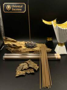 Varitas de incienso de madera de agar pura y natural - Marrón - Ver 7