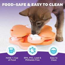 Outward Hound Nina Ottosson Puppy Tornado Dog Puzzle Interactive Treat Puzzle Dog Enrichment Dog Toy For Puppies, Level 2 Intermediate, Pink,1Count(Packof1),PuppyTornado(OrangeandTan) - 小狗龍捲風(橙褐色) - 查看 6