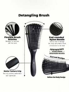 5/3 Peças Conjunto de Cuidados com os Cabelos: Conjunto de Pente de Massagem e Frasco Borrifador - Adequado para Todos os Tipos de Cabelo Normal, Material Durável, Inclui Pente de Aparar e Desembaraçar.