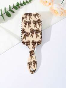 1 Set Lightweight Comb With Bow & Cherry Pattern - Light Pink, Paired With Heart-Shaped Bow Hair Brush, Soft Bristles, Smooth Detangling, Travel Essential Hair Care Item, Cute Design, Durable, Ideal For Beauty Enthusiasts, Home Beauty Accessory Gift, Hair Styling Kit, Salon & Travel Hair Care Tool - one-size - View 8