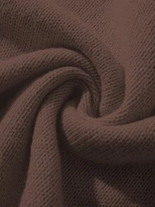 Women's Solid Color Versatile Open Front Long Sleeve Knit Cardigan Sweater, Suitable For New Year, Valentine's Day