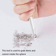 四爪珠宝拾取器，不锈钢穿刺球抓取器，小零件抓取器，四爪海绵拾取器，指甲修剪器，送礼美甲工具，男士工具 - 彩色 - 查看 6