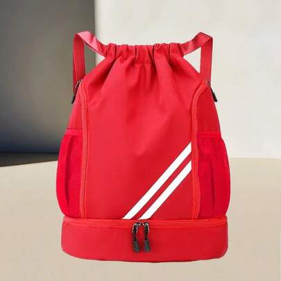 Sports Drawstring Backpacks, Basketball Bags, Football Bags, Etc., Durable Sports Bags, Zipper Design, Padded Shoulder Straps, Most Suitable For Basketball, Football, Swimming, Volleyball, Gym, Travel, Hiking And Other Fashion Designs, Durable Structure, Suitable For Active Youth Lifestyle.