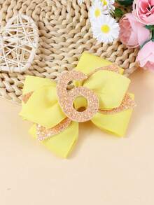 1 Stück Mehrfarbige Nummer Dekor Haarspange für Kinder/Jugendliche, geeignet für den täglichen Gebrauch - Verschiedenfarbig - Übersicht 11