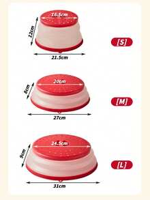 Silicone Microwave Splatter Cover, Microwave Cover For Food Fruit Drainer, Microwave Food Cover, Microwave Plate Cover, Microwave Lid, Kitchen Essentials, Dishwasher Friendly Collapsible Microwave Covers - Microwave Splatter Cover For Food, Space-Saving Design (10.5 Inch) Silicone & Plastic And Dishwasher Friendly - Food Cover - View 12