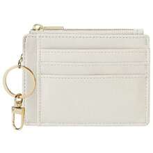 Sodsay Card Case Slim Front Pocket Wallet For Women Credit Card Holder With Keychain - CH Trắng - Xem 1